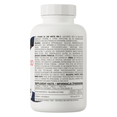 OstroVit Vitamin K2 200 Natto MK-7 90tabs