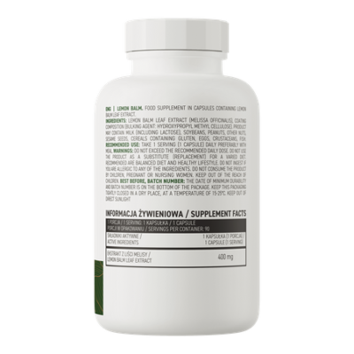 OstroVit Lemon Balm VEGE 90caps