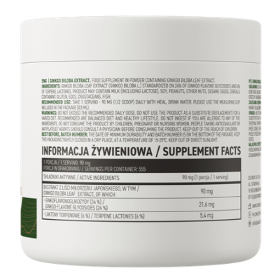 Ginkgo Biloba Extract 50 g natural