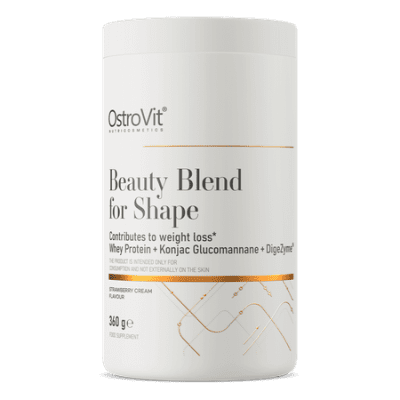 OstroVit Beauty Blend for Shape 360g — kreemjas maasikas, kompleks figuurile