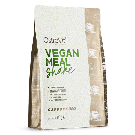 OstroVit Vegan Meal Shake 1000g cappuccino maitsega