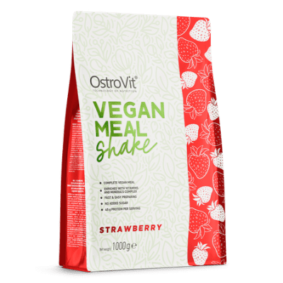OstroVit Vegan Meal Shake 1000g maasika maitsega