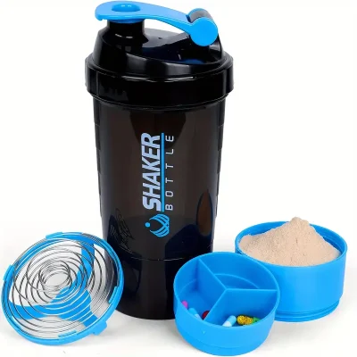 Portable Protein Shaker Blue TM
