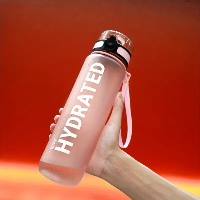 Sports Water Bottle 1000ml roosa spordipudel