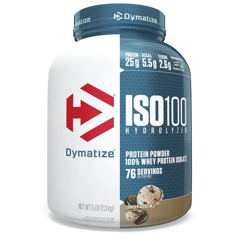 Dymatize ISO 100 2.2kg küpsised ja kreem hüdrolüüsitud vadakuvalk