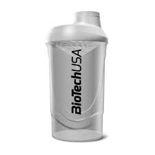 BIOTECHUSA Shaker Wave Opal White 600 ml — white shaker for sports drinks