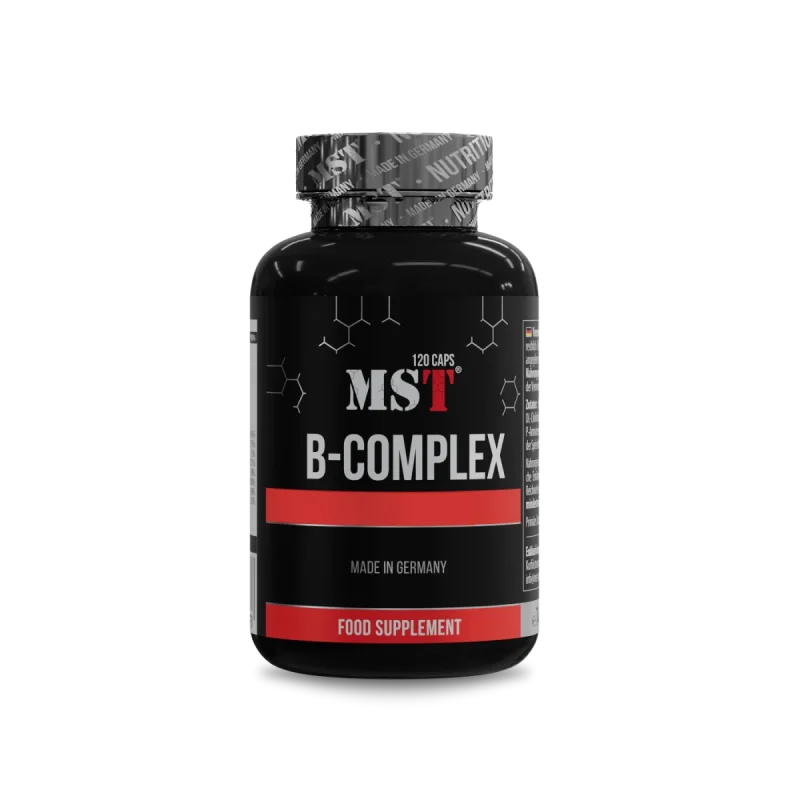MST B-Complex 120 caps täisväärtuslik B-vitamiinide kompleks energiaks ja närvisüsteemile.