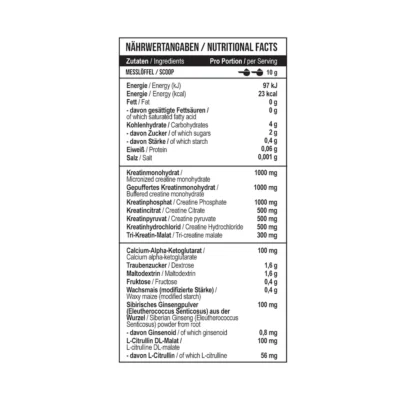 MST Creatine Kick Sour Green Apple 300g