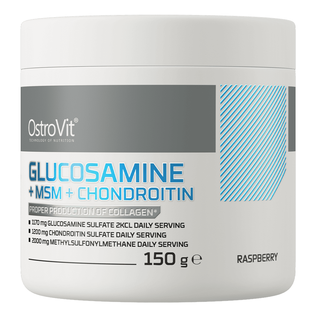 OstroVit Glükoosamiin + MSM + Kondroitiin Vaarikas 150 g OstroVit glükoosamiin MSM kondroitiin 150 g vaarika maitsega pulber