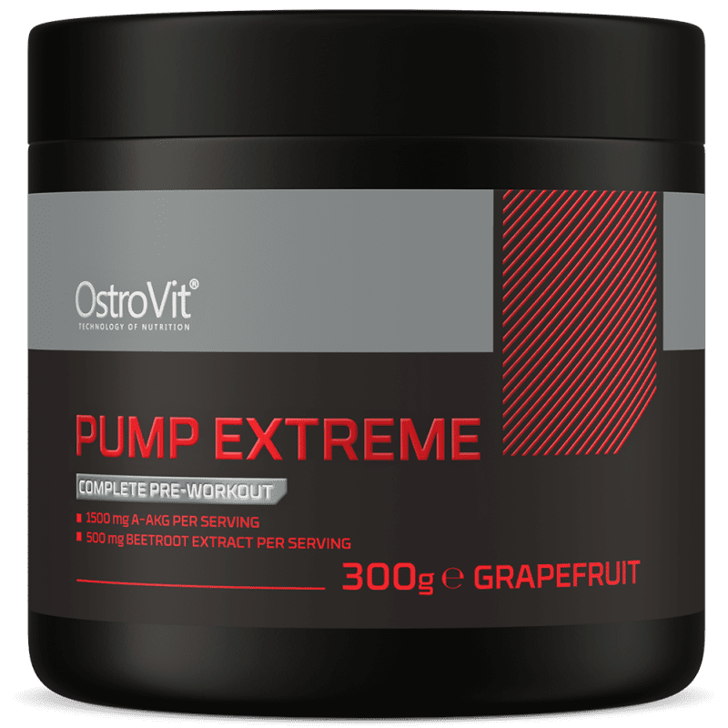 OstroVit Pump Extreme treeningueelne pulber 300 g greibi maitsega