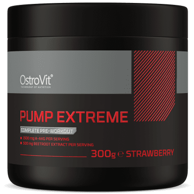 OstroVit Pump Extreme 300g Strawberry for energy, muscle pump, and performance