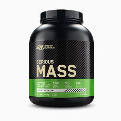 Optimum Nutrition Serious Mass 2.73kg küpsiste ja kreemi maitsega