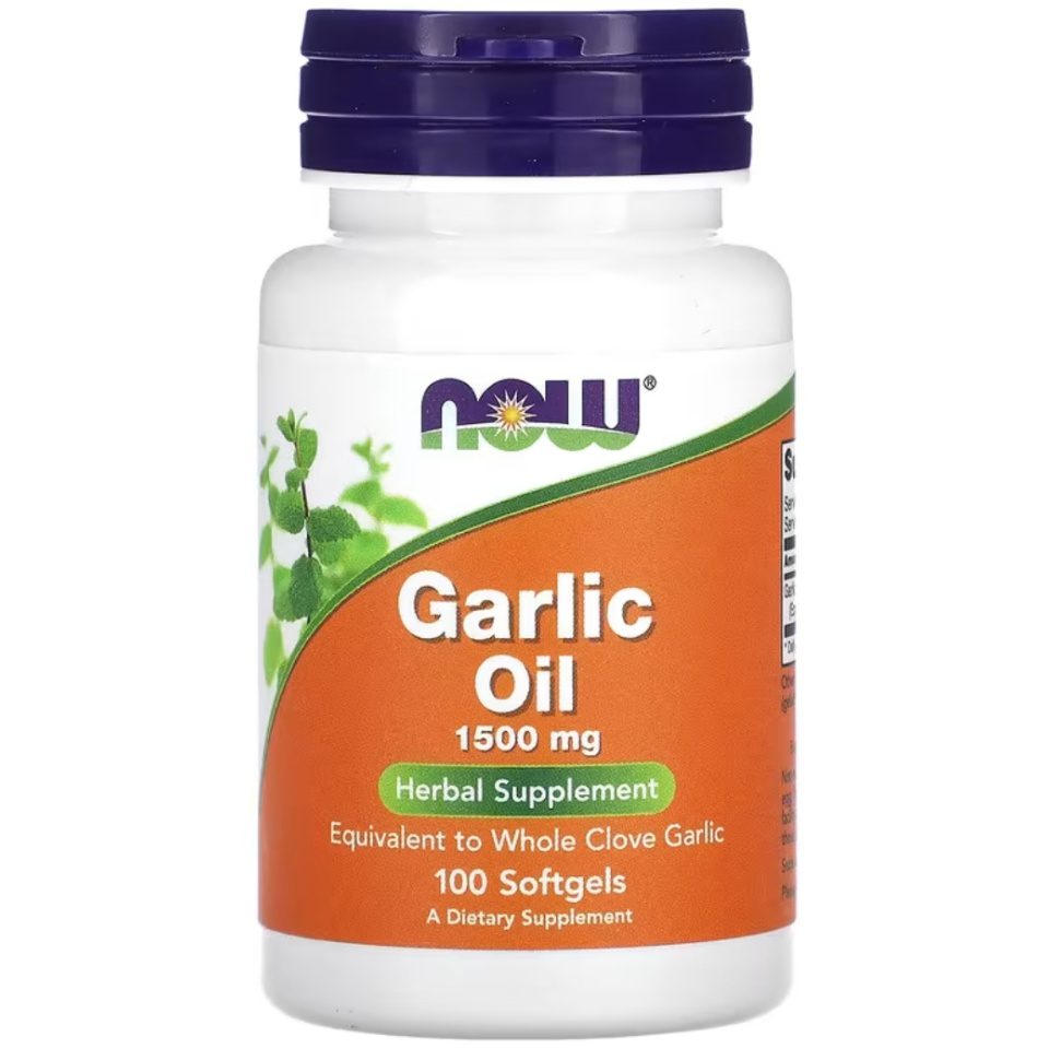 NOW Garlic Oil 1500mg 250 kapslit NOW Garlic Oil 1500mg 250 kapslit küüslauguõli