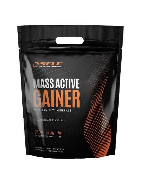 SELF Mass Active Gainer 2kg šokolaadi maitsega massilisaja