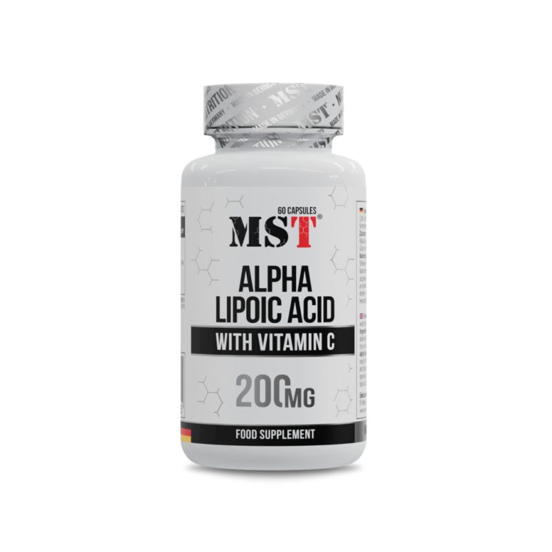 MST Alpha Lipoic Acid 200mg + vitamin C 60caps
