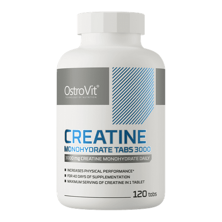 OstroVit Creatine Monohydrate 3000 120tabs – jõu ja lihasmassi tugi