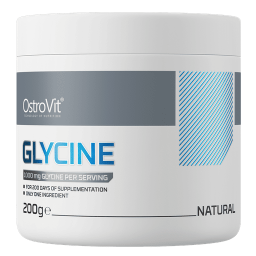 OstroVit Glycine 200 g Supreme Pure – aminohape lihastele ja taastumisele