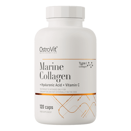 OstroVit Морской Коллаген + Гиалуроновая кислота + Витамин C 120 капсул