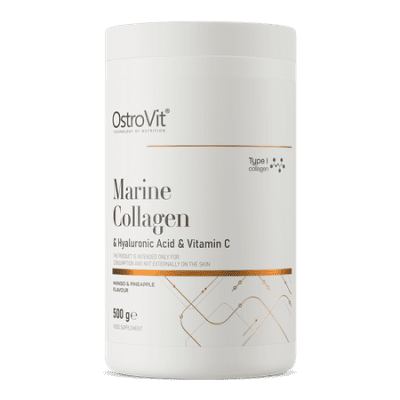 OstroVit Marine Collagen & Hyaluronic Acid & Vitamin C 500g Mango-Pineapple
