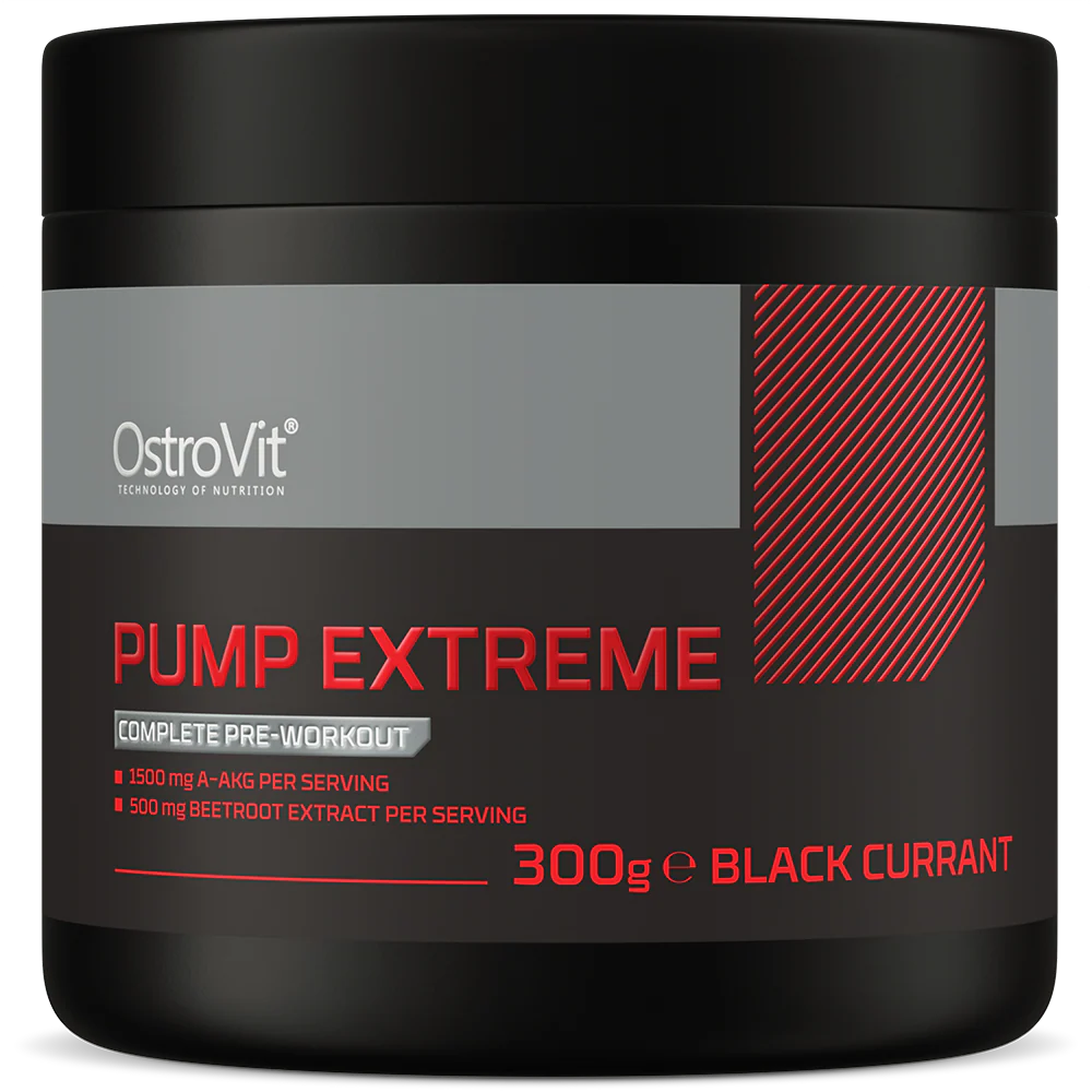 OstroVit Pump Extreme 300g Blackcurrant OstroVit Pump Extreme 300g Blackcurrant – pre-workout energy and muscle pump