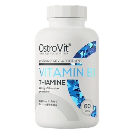 OstroVit Vitamin B1 60caps – tiamiin energia ja närvisüsteemi jaoks