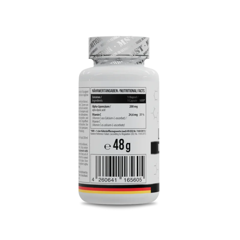 MST Alpha Lipoic Acid 200mg + vitamin C 60caps