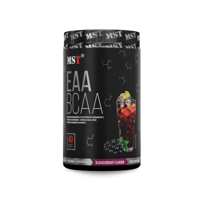 MST BCAA EAA 40serv Black Currant for muscle growth, recovery, and endurance