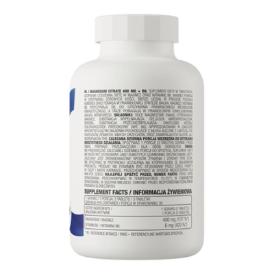 Magnesium Citrate 400 mg + B6 90 tablets