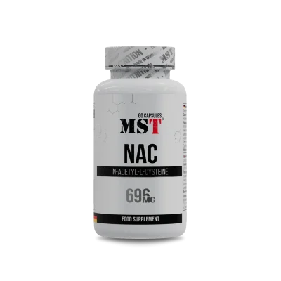 MST NAC N-Acetyl-L-Cysteine 696mg 60 kapslit – antioksüdant ja maksa toetav toidulisand