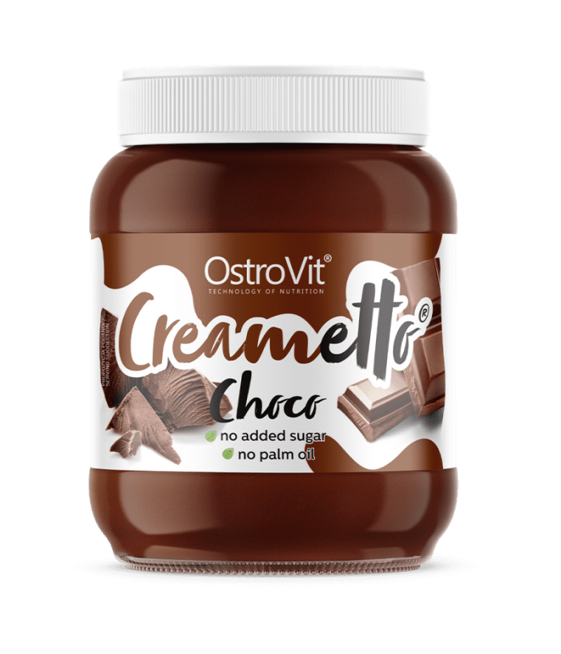 OstroVit Creametto 350g Šokolaad – kreemjas ja maitsev pähklimääre