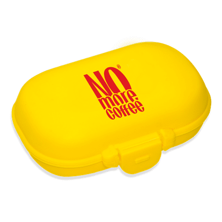 OstroVit Pill-Karp No More Coffee Kollane – mugav ja praktiline vitamiinide hoidja