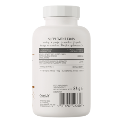 Marine Collagen + Hyaluronic Acid + Vitamin C 120 capsules