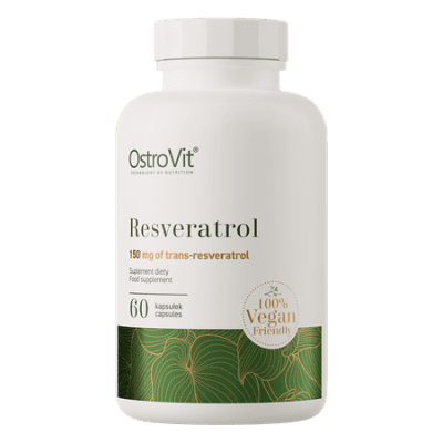 OstroVit Resveratrol VEGE 60 vcaps – antioksüdant südamele ja tervisele