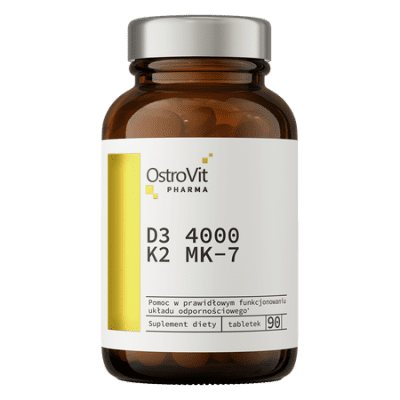 OstroVit Pharma D3 4000 IU + K2 MK-7 90 таб – витамины для костей и иммунитета