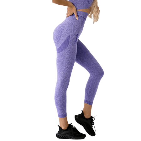 Ostrovit õmblusteta lilla naiste retuusid S