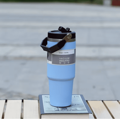 Thermal Mug 900 ml Blue with Square Handle