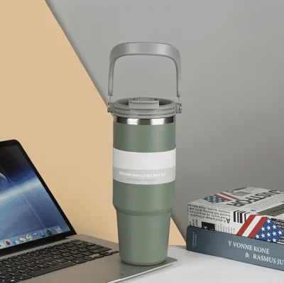 Termoskruus 900 ml Roheline ümmarguse sangaga