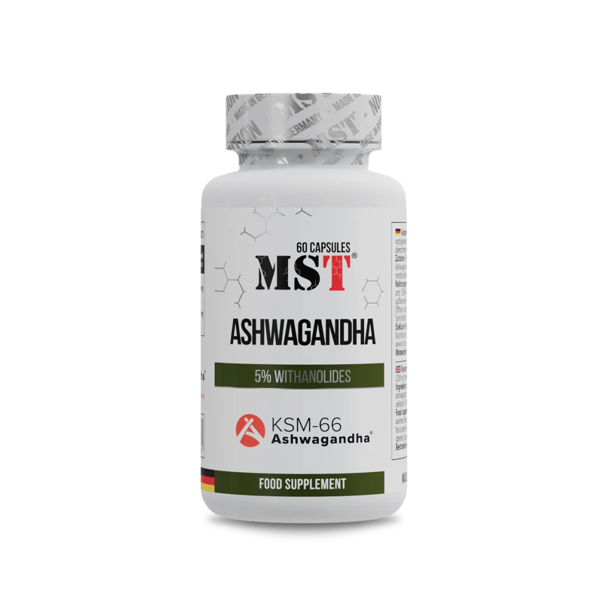 MST Ashwagandha KSM-66 60 kapslit MST Ashwagandha KSM-66 60 kapslit
