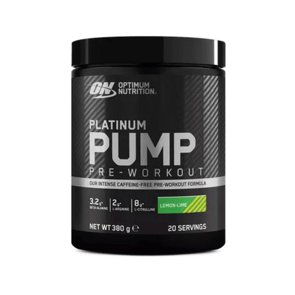 Optimum Nutrition Platinum Pump Pre-Workout 380g Sidrun-Laim – Maksimaalne Pump ja Energia Treeninguks