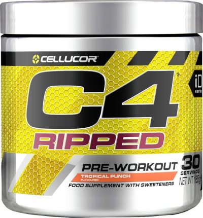C4 Ripped Pre-Workout 30serv Tropical Punch – Energy and Fat Burning for Your Workouts