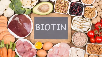 Biotin supplement product photo on IRON DUST website