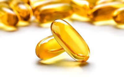 Omega-3 supplement product photo on IRON DUST website