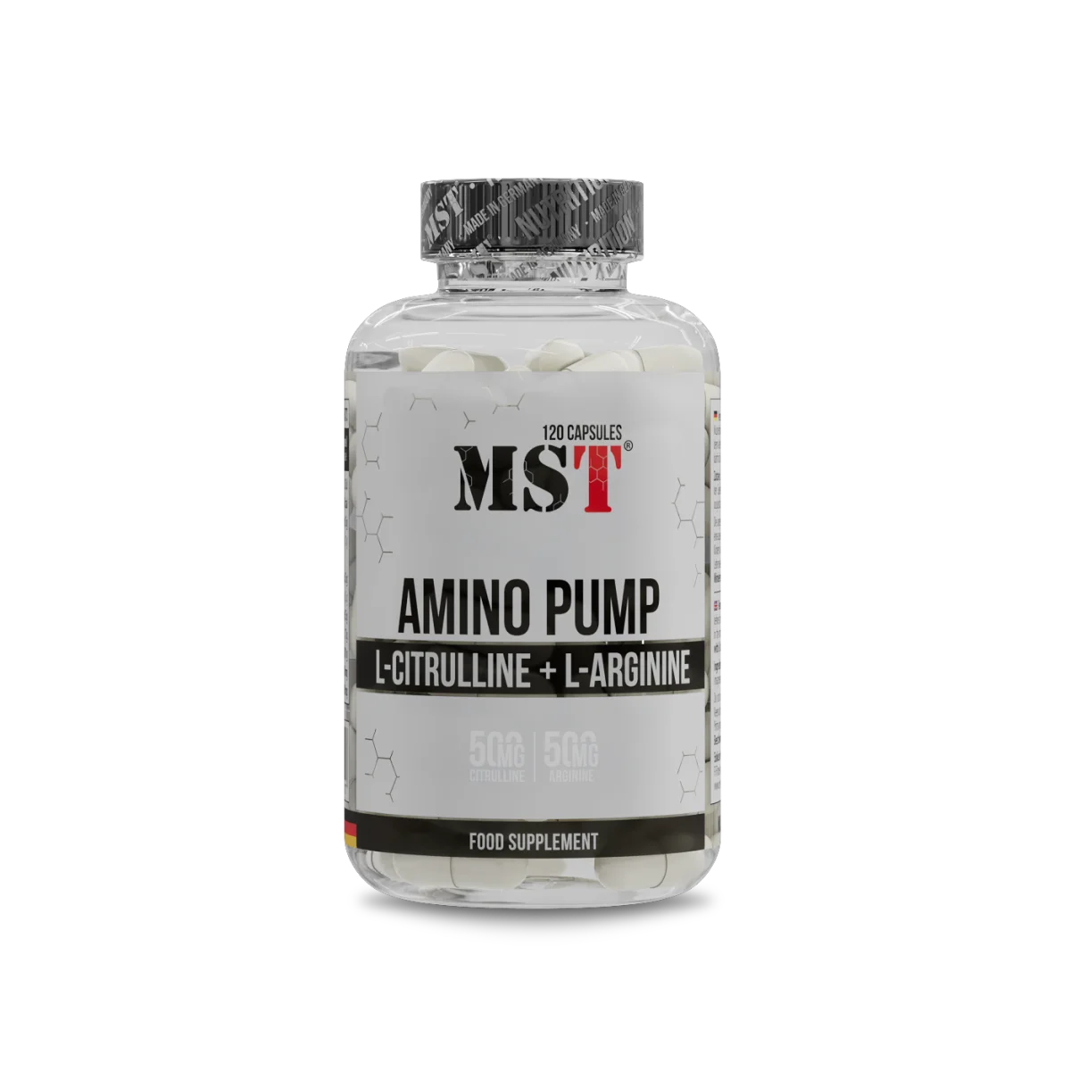 MST Amino Pump L-Citrulline + L-Arginine 120 kapslit – Lihaste pump ja vastupidavus MST Amino Pump L-Citrulline + L-Arginine 120 kapslit