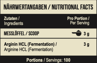 MST Arginine HCL 300g