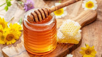 Honey product photo on IRON DUST website