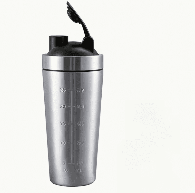 Roostevabast terasest loksutuskruus 750 ml hall mõõteskaalaga