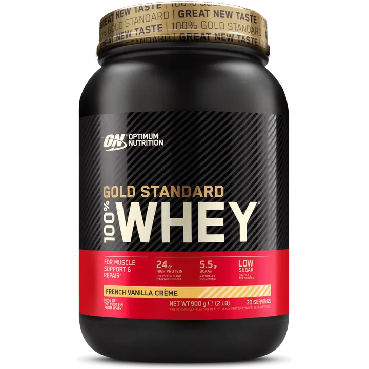 Optimum Nutrition Gold Standard 100% Whey 900g Prantsuse vaniljekreem valgupulber