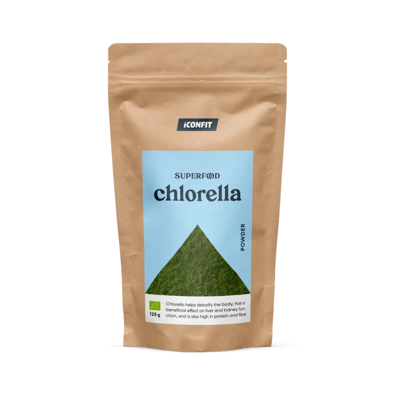 ICONFIT Organic Chlorella Powder 125g orgaaniline klorellapulber