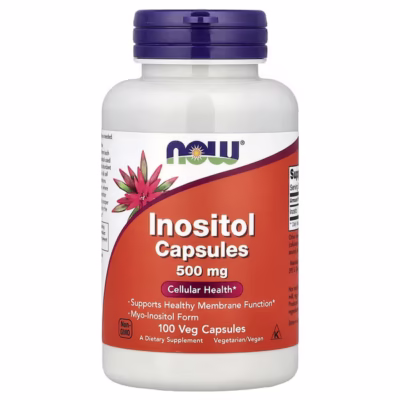NOW Inositol 500 мг 100 капсул банка