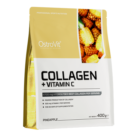 OstroVit Collagen + Vitamin C 400 g Ananass – Kollageenipulber